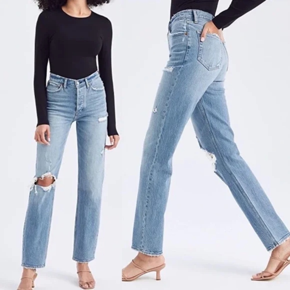 Abercrombie High Rise Dad Jeans
